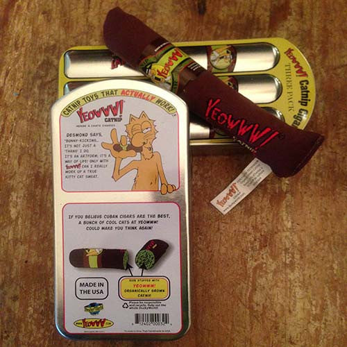 thumbnail image 2 of YEOWWW! DuckyWorld 100% Organic Catnip Cigar Toy – 3 Pack, Fresh USA-Grown Leaf & Flower 2 of 5