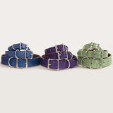 Stacks of Alligator Dog Collars, plain