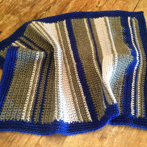 Dogquette Blanket DO1042 Grey/Creme/Royal 24"x33"