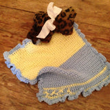 The Teacups&Toys Blankets are a favorite among smallest of  Baby Bleu/ Pale Yellow 15"x15"   ur fans!